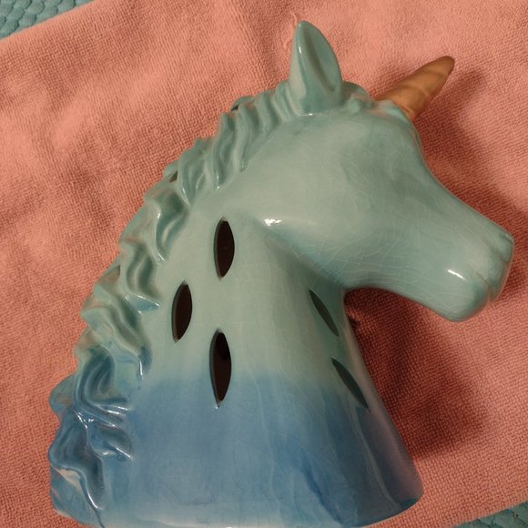 Unicorn ceramic night light sculpture - Ships fast! - Picture 2 of 6